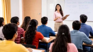 group english classes classroom with multiple students