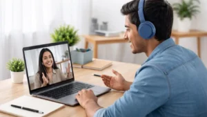 spoken english online class with personal attention India student learning at home