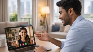 1:1 english speaking course for professionals live practice session