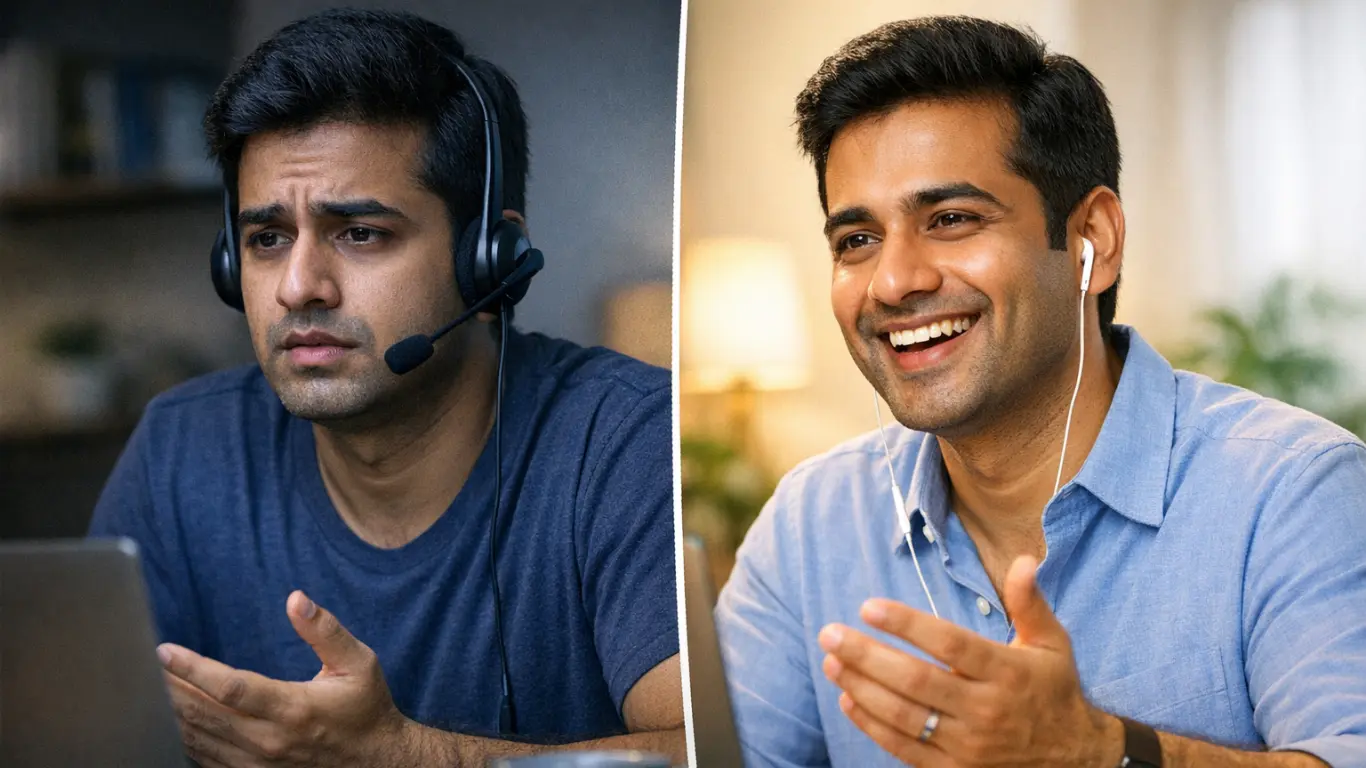 best english speaking course for beginners transformation confidence vs hesitation | Spoken Mentor