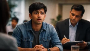 student unable to speak english in interview anxiety India