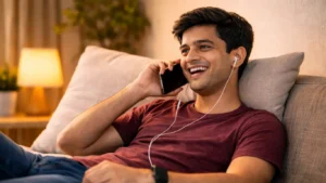 practice english speaking on phone relaxed learning India