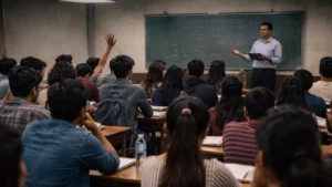 group english speaking class low interaction India students