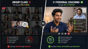 group english class vs one on one coaching comparison