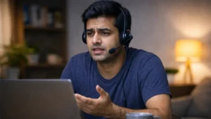 beginner struggling to speak English hesitation problem communication fear