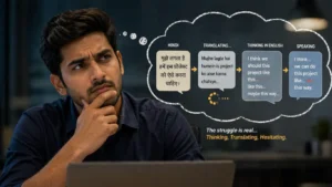 thinking in Hindi translating to English problem