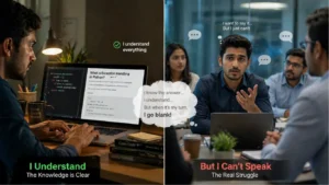IT professional understands English but cannot speak