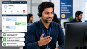 professional call center communication skills example