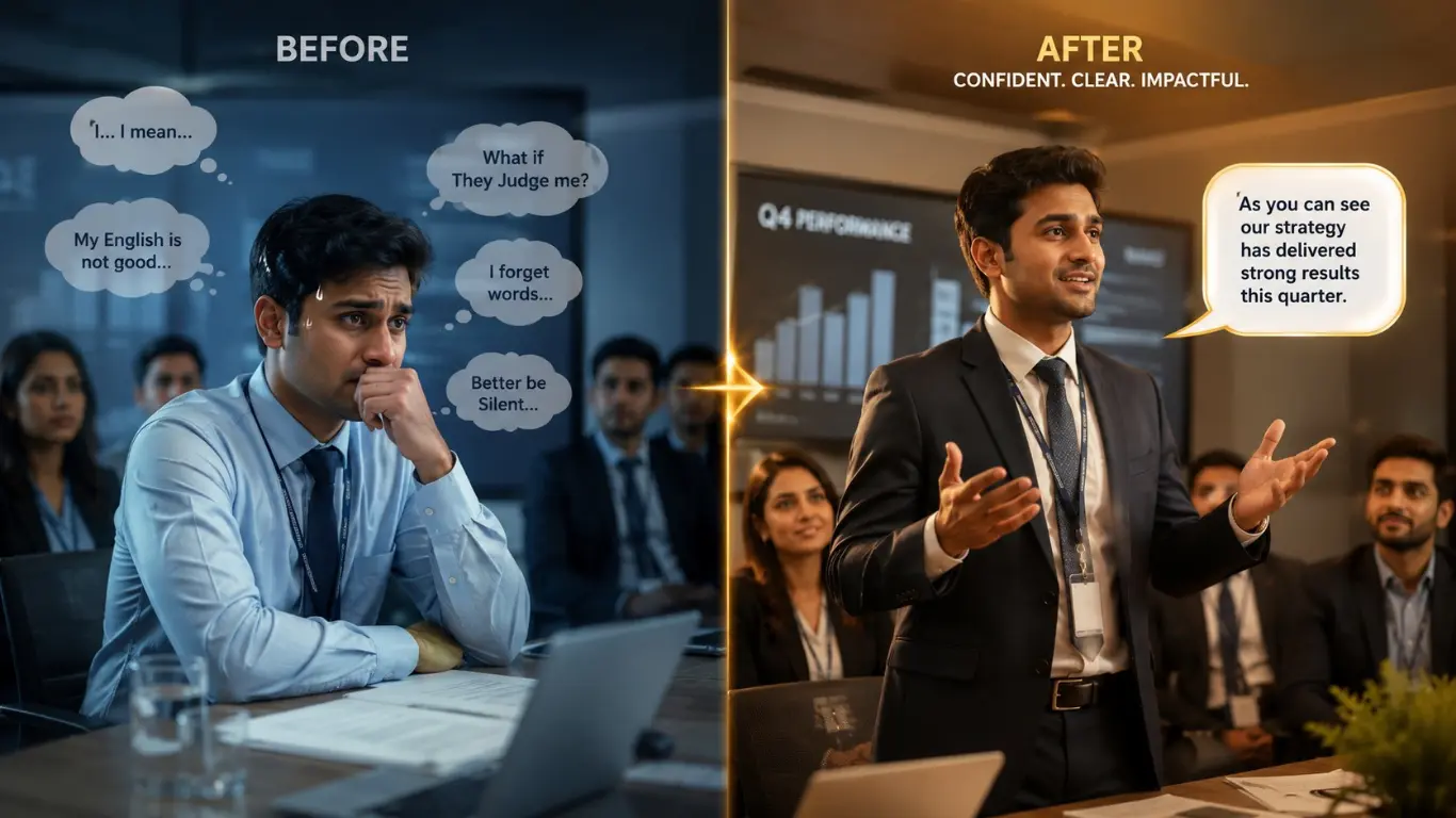 English bolne ka dar kaise hataye confidence transformation in office presentation