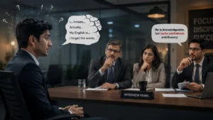 Fear of speaking English during job interview