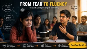 Introvert feeling nervous while speaking English in public