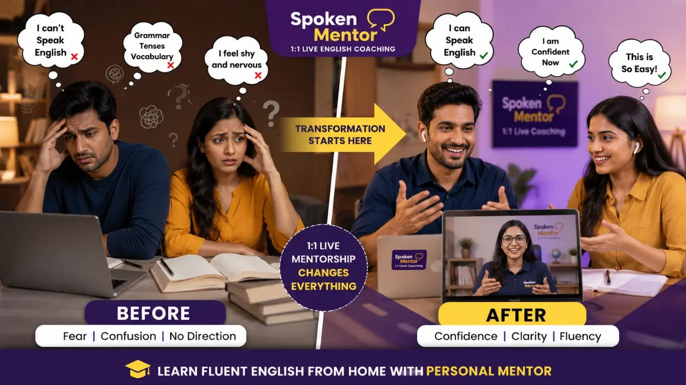 Ghar Baithe Fluent English Kaise Sikhe with Personal Mentor