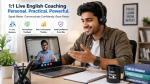 one to one spoken english coaching online with mentor