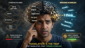Hindi to English translation problem while speaking fluently