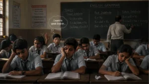 Students struggling to learn English in traditional classroom environment