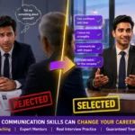 Interview ke liye English kaise improve kare – confident candidate speaking English in job interview